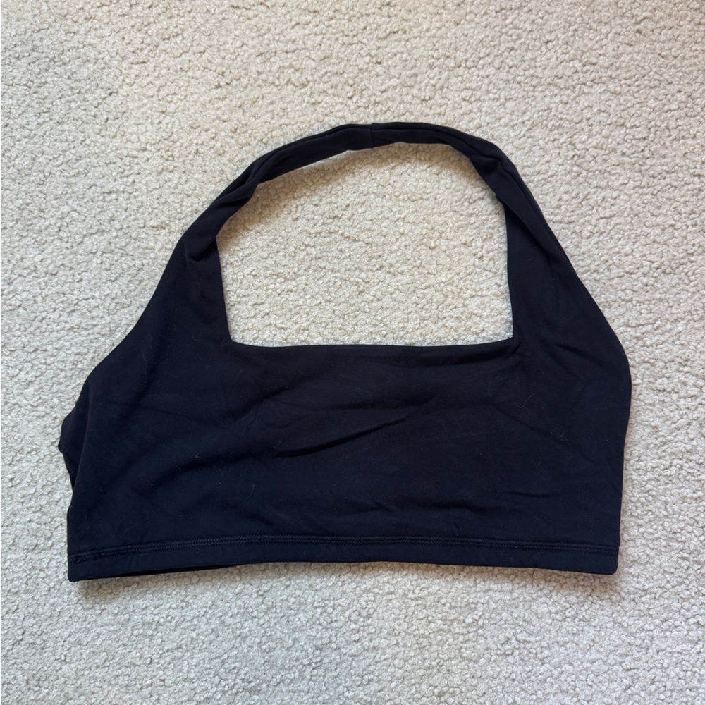 BuffBunny Black Halter Sports Bra Size Medium